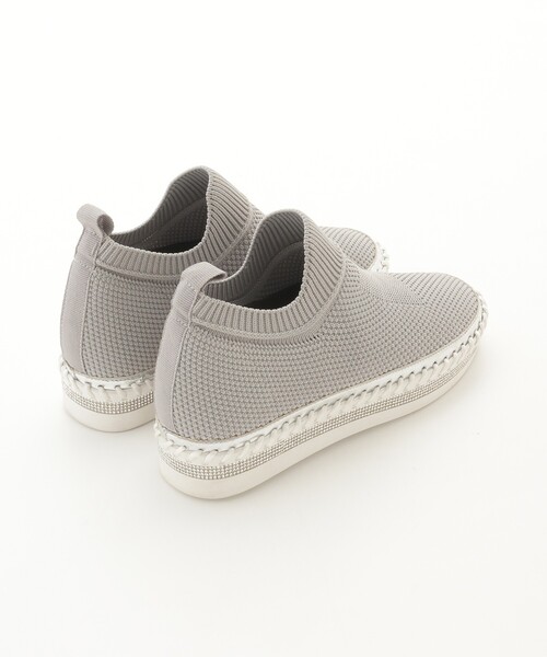 セール】MUUM (ムーム） ビジュー付きストレッチニットスニーカー