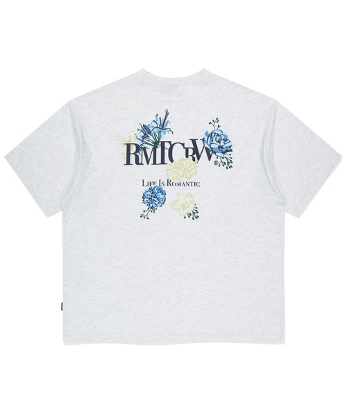 ROMANTIC CROWN（ロマンティッククラウン）の「【UNISEX】ROMANTIC CROWN／バックポイントフラワーT（Tシャツ/カットソー・レディース・ブラック/ライトグレー・LARGE/MEDIUM）」の16枚目の写真