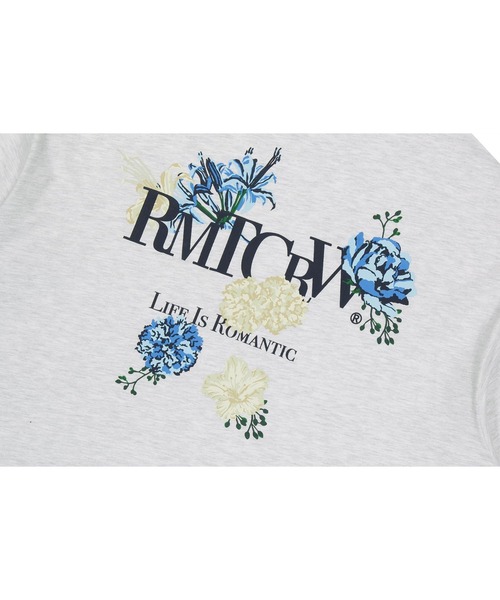 ROMANTIC CROWN（ロマンティッククラウン）の「【UNISEX】ROMANTIC CROWN／バックポイントフラワーT（Tシャツ/カットソー・レディース・ブラック/ライトグレー・LARGE/MEDIUM）」の18枚目の写真