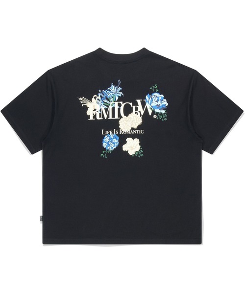 ROMANTIC CROWN（ロマンティッククラウン）の「【UNISEX】ROMANTIC CROWN／バックポイントフラワーT（Tシャツ/カットソー・レディース・ブラック/ライトグレー・LARGE/MEDIUM）」の20枚目の写真