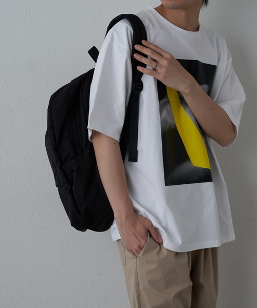 COLONY 2139（コロニートゥーワンスリーナイン）の「シンセティックナイロン止水風ジップバッグ（バックパック/リュック・メンズ・ブラック・FREE）」の6枚目の写真