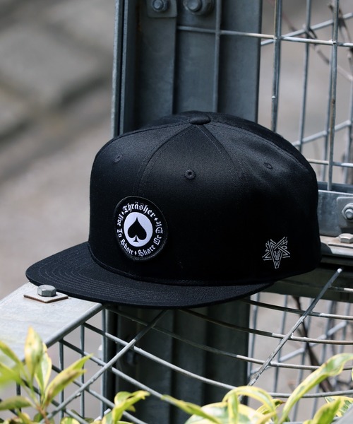 THRASHER（スラッシャー）の「【THRASHER/スラッシャー】フラットバイザー ワッペン刺繍 TCツイル ベースボールキャップ（キャップ・メンズ・ブラック・FREE）」の12枚目の写真