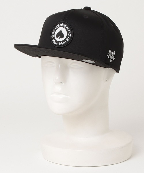 THRASHER（スラッシャー）の「【THRASHER/スラッシャー】フラットバイザー ワッペン刺繍 TCツイル ベースボールキャップ（キャップ・メンズ・ブラック・FREE）」の13枚目の写真