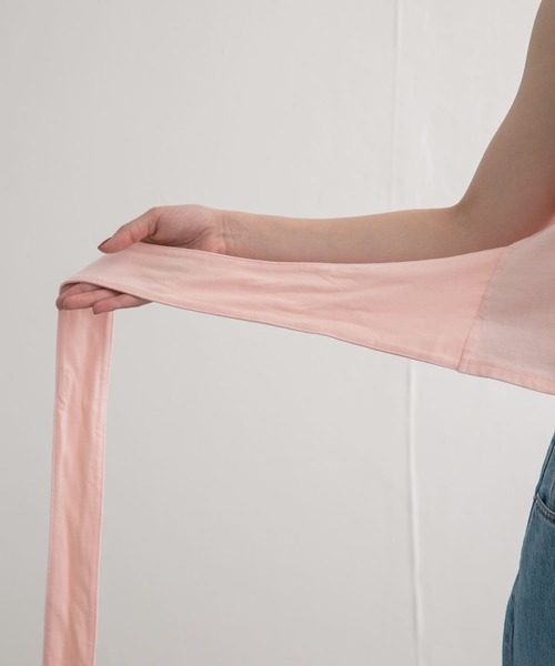 KBF（ケイビーエフ）の「ウエストノットノースリーブトップス（Tシャツ/カットソー・レディース・イエロー/ピンク/ネイビー・ONE）」の20枚目の写真