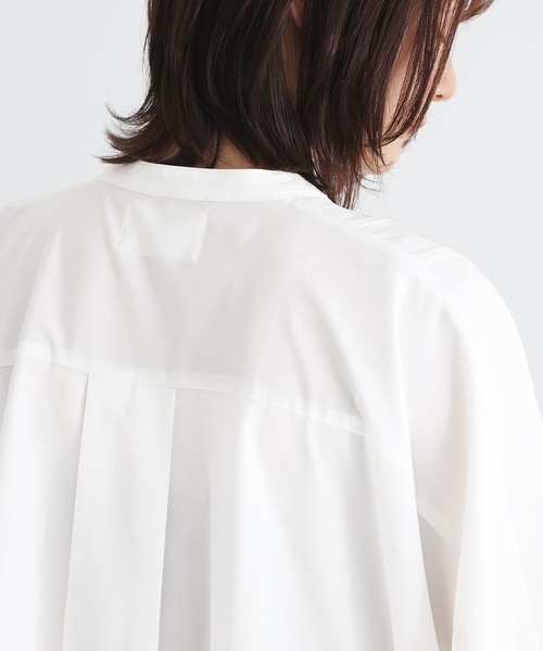n'OrLABEL(ノアールレーベル)の「タックバンドカラーシャツ(シャツ/ブラウス・レディース・ブラック/ライトブルー/オフホワイト・FREE)」の11枚目の写真