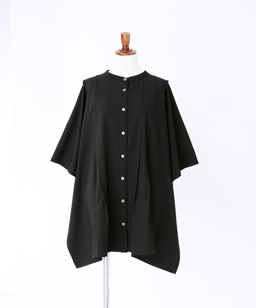 n'OrLABEL(ノアールレーベル)の「タックバンドカラーシャツ(シャツ/ブラウス・レディース・ブラック/ライトブルー/オフホワイト・FREE)」の13枚目の写真