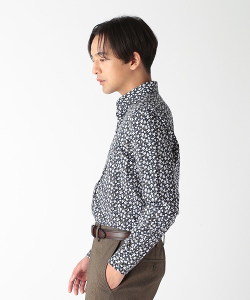 CROWDED CLOSET（クラウデッドクローゼット）の「コットンフラワープリントストレッチシャツ（シャツ/ブラウス・メンズ・レッド/ブルー・03/02/01/04）」の18枚目の写真