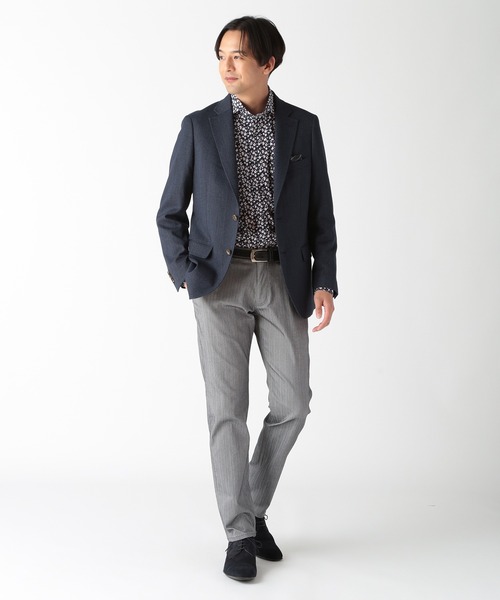 CROWDED CLOSET（クラウデッドクローゼット）の「コットンフラワープリントストレッチシャツ（シャツ/ブラウス・メンズ・レッド/ブルー・03/02/01/04）」の12枚目の写真