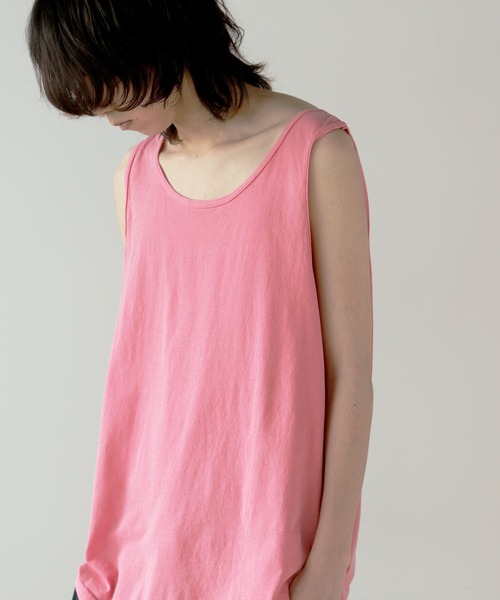 comfort colors(コンフォートカラーズ)の「COMFORT COLORS/コムフォートカラーズ ガーメントダイタンクトップ メンズ 秋物 秋服 2026年秋冬(タンクトップ・メンズ・ネイビー/オレンジ/ブルー/アイボリー/ホワイト/ピンク/グレー・XL/L/M/S)」の6枚目の写真