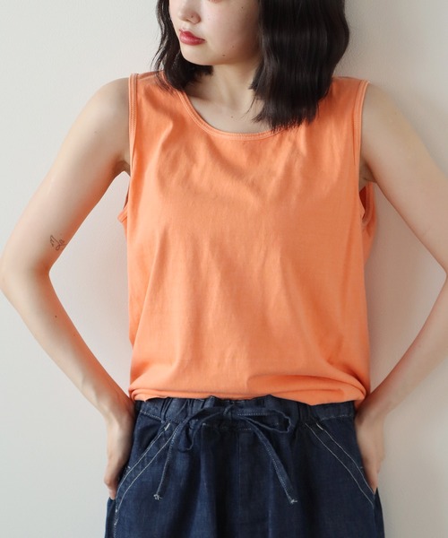 comfort colors(コンフォートカラーズ)の「COMFORT COLORS/コムフォートカラーズ ガーメントダイタンクトップ メンズ 秋物 秋服 2026年秋冬(タンクトップ・メンズ・ネイビー/オレンジ/ブルー/アイボリー/ホワイト/ピンク/グレー・XL/L/M/S)」の7枚目の写真