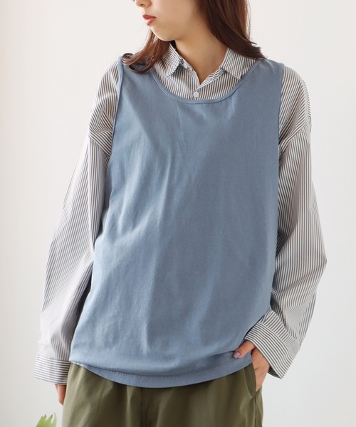 comfort colors(コンフォートカラーズ)の「COMFORT COLORS/コムフォートカラーズ ガーメントダイタンクトップ メンズ 秋物 秋服 2026年秋冬(タンクトップ・メンズ・ネイビー/オレンジ/ブルー/アイボリー/ホワイト/ピンク/グレー・XL/L/M/S)」の5枚目の写真