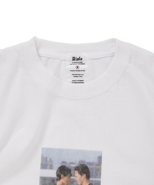 ADAM ET ROPE'（アダムエロペ）の「《別注》【Aisle BY HEAR MY NAME/アイル バイ ヒアマイネーム】MOVIE Tee MATRIX（Tシャツ/カットソー・メンズ・ブラック/ホワイト・L/M）」の7枚目の写真