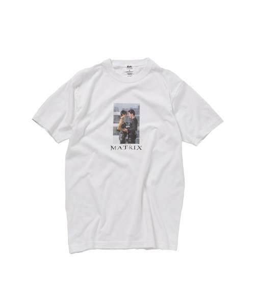 ADAM ET ROPE'（アダムエロペ）の「《別注》【Aisle BY HEAR MY NAME/アイル バイ ヒアマイネーム】MOVIE Tee MATRIX（Tシャツ/カットソー・メンズ・ブラック/ホワイト・L/M）」の4枚目の写真
