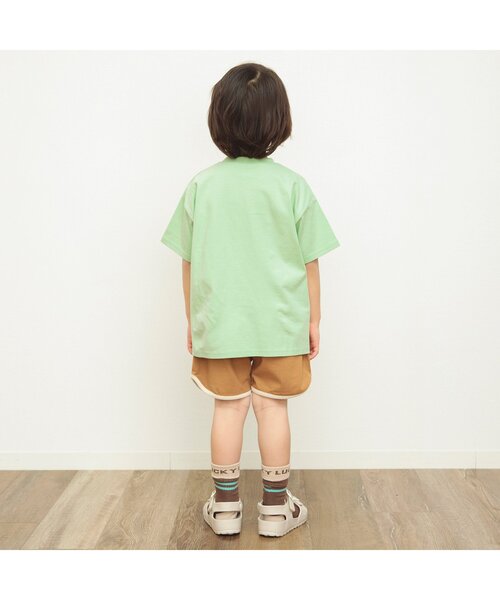 BREEZE（ブリーズ）の「【セットアップ可】おやつポケットTシャツ（Tシャツ/カットソー・キッズ・パープル/イエロー/ミント・80/90/110/120/130/140/100）」の5枚目の写真
