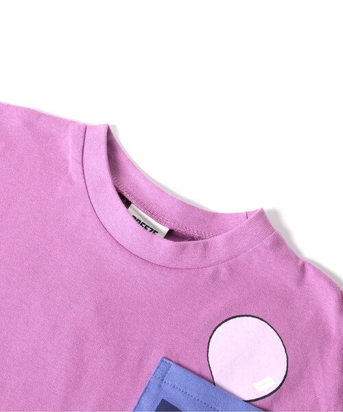 BREEZE（ブリーズ）の「【セットアップ可】おやつポケットTシャツ（Tシャツ/カットソー・キッズ・パープル/イエロー/ミント・80/90/110/120/130/140/100）」の8枚目の写真