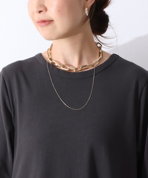 NOLLEY’S(ノーリーズ)の「ボリュームチェーンネックレス(ネックレス・レディース・ゴールド・FREE)」の7枚目の写真