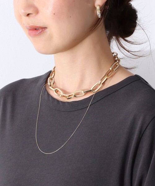 NOLLEY’S(ノーリーズ)の「ボリュームチェーンネックレス(ネックレス・レディース・ゴールド・FREE)」の9枚目の写真