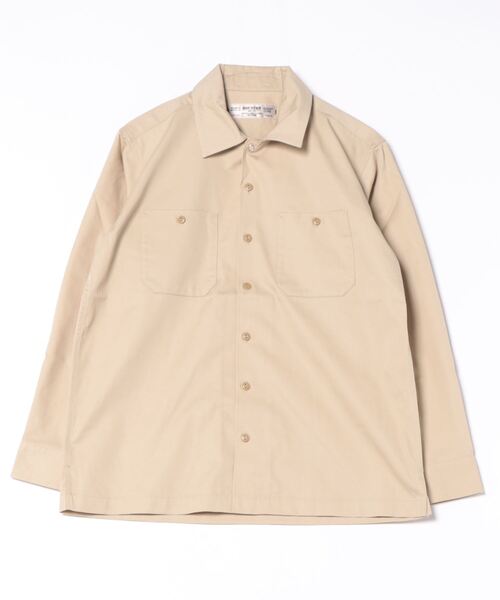 HOUSTON(ヒューストン)の「【HOUSTON】TC TWILL WORK SHIRT(シャツ/ブラウス・レディース・ブラック/カーキ/オフホワイト/チャコールグレー・LARGE/X-LARGE/XX-LARGE/MEDIUM)」の4枚目の写真