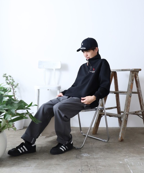 U.S. POLO ASSN.(ユーエスポロアッスン)の「U.S. POLO ASSN./ユーエスポロアッスン 裏起毛ハーフジップスウェット(スウェット・メンズ・ブラック/オフホワイト/ネイビー/ダークオレンジ・M/L/LL/S)」の17枚目の写真