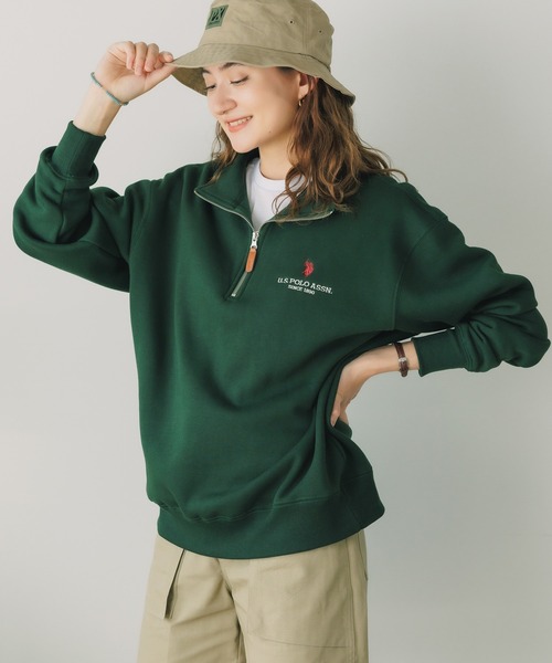 U.S. POLO ASSN.(ユーエスポロアッスン)の「U.S. POLO ASSN./ユーエスポロアッスン 裏起毛ハーフジップスウェット(スウェット・メンズ・ブラック/オフホワイト/ネイビー/ダークオレンジ・M/L/LL/S)」の19枚目の写真