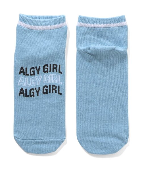 algy（アルジー）の「【抗菌防臭】なみロゴショートソックス（ソックス/靴下・キッズ・ブラック/サックスブルー/オフホワイト・21/24）」の3枚目の写真