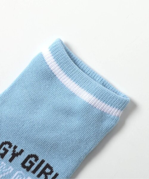 algy（アルジー）の「【抗菌防臭】なみロゴショートソックス（ソックス/靴下・キッズ・ブラック/サックスブルー/オフホワイト・21/24）」の4枚目の写真