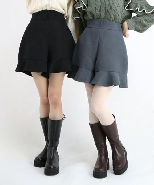 F i.n.t（フィント）の「ハイウエストフレアーショートパンツ/fint（その他パンツ・レディース・グレー・FREE）」の12枚目の写真