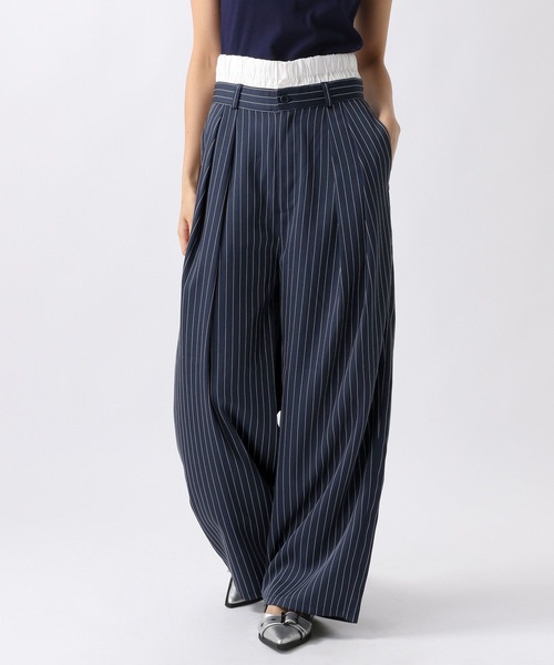 FOREVER 21(フォーエバー トゥエンティーワン)の「【2024SS】Wウエストピンストパンツ(その他パンツ・レディース・グレー/ネイビー・MEDIUM/SMALL)」の2枚目の写真