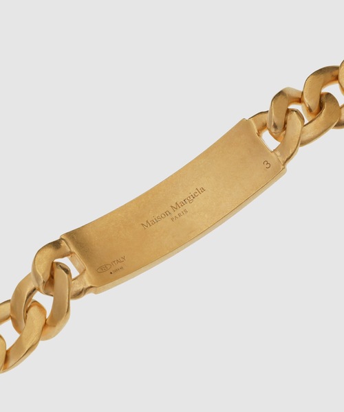 Maison Margiela（メゾンマルジェラ）の「GOURMETTE REFERENCE BRACELET（ブレスレット・メンズ・イエローゴールド/シルバー・05/04/03）」の4枚目の写真