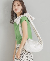 mysty woman | リボンショルダーサテン*スパンコールBAG 140888(ショルダーバッグ)