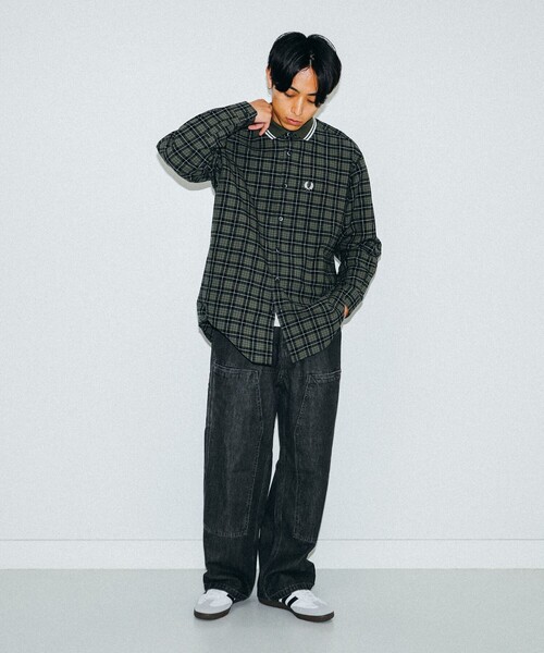 フレッドペリー FRED PERRY リブカラー シャツ FRED PERRY（フレッドペリー）の「FRED PERRY / 別注 リブカラー