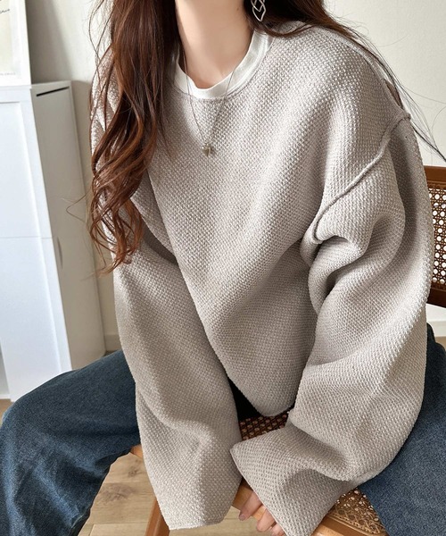 コエル] プルオーバーセーター ウールレーシーニット レディース COEL