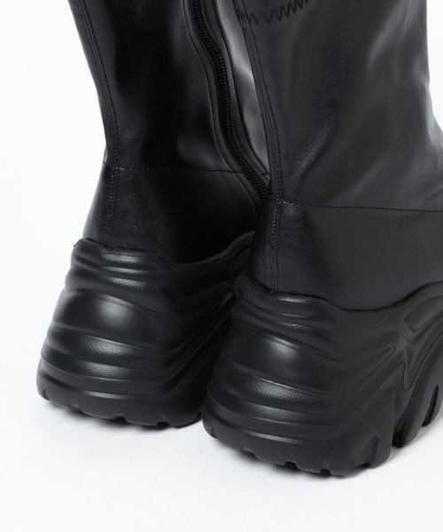 mysty woman(ミスティウーマン)の「アソートスニーカーソールブーツ 134363(ブーツ・レディース・アイボリー/ブラック/ブラック系その他・MEDIUM/LARGE)」の11枚目の写真