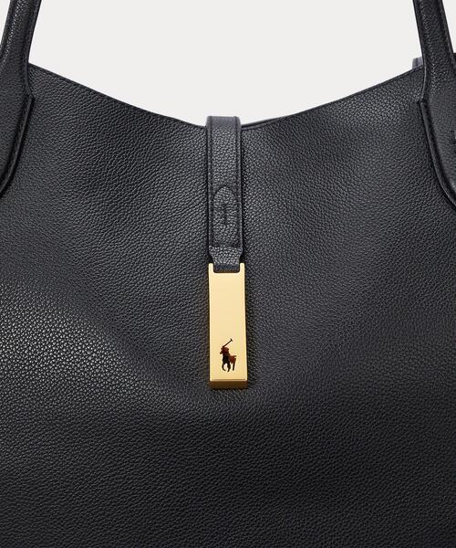 【新品未使用】Polo ID レザー ミディアム トートバック POLO RALPH LAUREN（ポロ ラルフ ローレン）の「Polo ID レザー