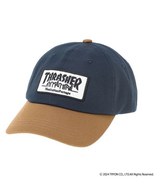 Manhattan Portage（マンハッタンポーテージ）の「Manhattan Portage/マンハッタンポーテージ キャップ "THRASHERコラボレーション" 6PANEL CAP MP263（キャップ・メンズ・ブラック/ネイビー・FREE）」の7枚目の写真