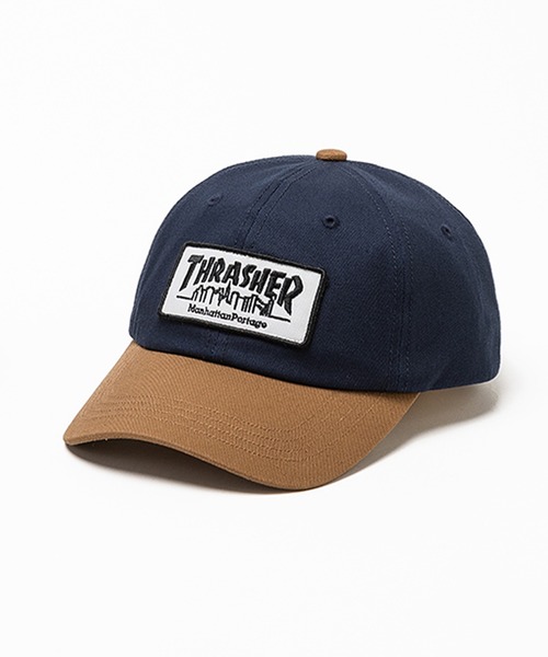 Manhattan Portage（マンハッタンポーテージ）の「Manhattan Portage/マンハッタンポーテージ キャップ "THRASHERコラボレーション" 6PANEL CAP MP263（キャップ・メンズ・ブラック/ネイビー・FREE）」の5枚目の写真