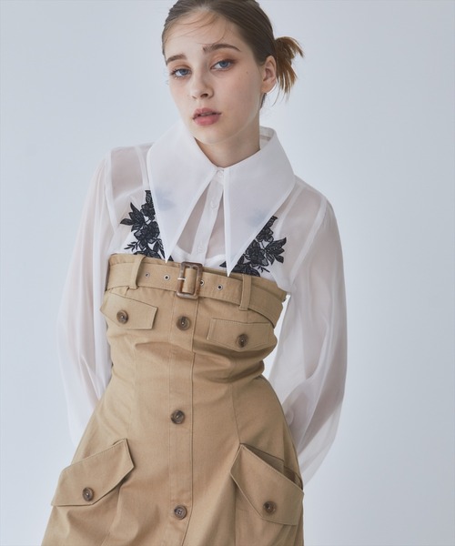 REDYAZEL（レディアゼル）の「バストベルトベアワンピース（ワンピース・レディース・ベージュ/カーキ/ブルー・SMALL/MEDIUM）」の20枚目の写真