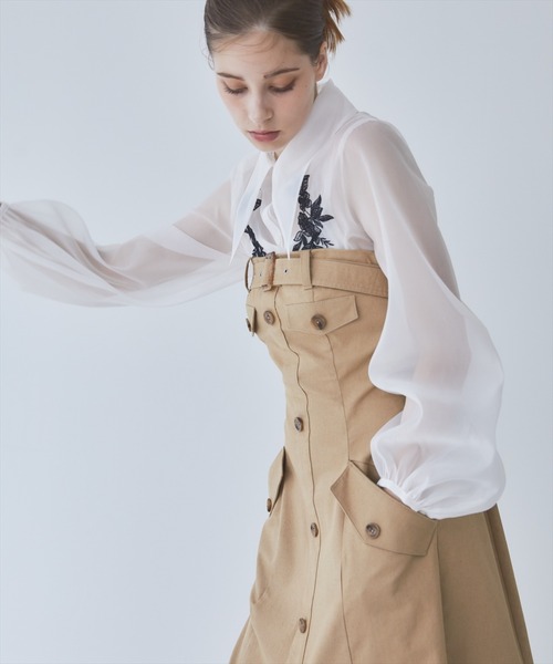 REDYAZEL（レディアゼル）の「バストベルトベアワンピース（ワンピース・レディース・ベージュ/カーキ/ブルー・SMALL/MEDIUM）」の18枚目の写真