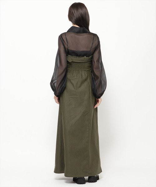 REDYAZEL（レディアゼル）の「バストベルトベアワンピース（ワンピース・レディース・ベージュ/カーキ/ブルー・SMALL/MEDIUM）」の14枚目の写真