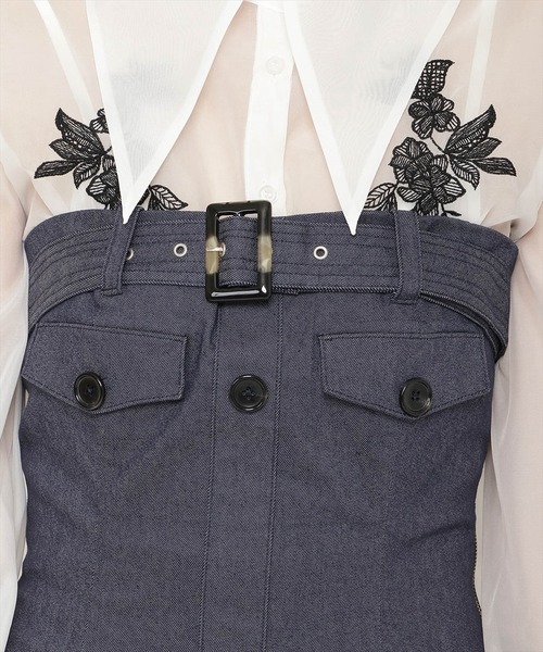 REDYAZEL（レディアゼル）の「バストベルトベアワンピース（ワンピース・レディース・ベージュ/カーキ/ブルー・SMALL/MEDIUM）」の5枚目の写真