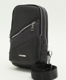 【両掛け仕様】タカキュー 斜めジップ 切替 ボディバッグ