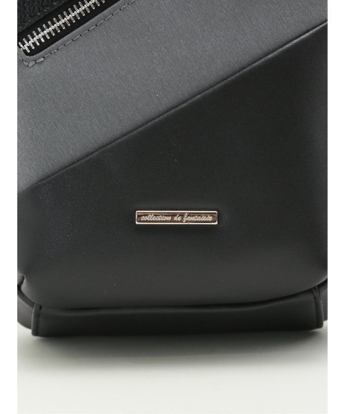 TAKA-Q（タカキュー）の「【両掛け仕様】タカキュー 斜めジップ 切替 ボディバッグ（ボディバッグ/ウエストポーチ・メンズ・ブラック/グレー・FREE）」の19枚目の写真