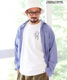 BEAMS JAPAN | 小津安二郎監督 / 小津安二郎 イラスト Tシャツ(Tシャツ/カットソー)