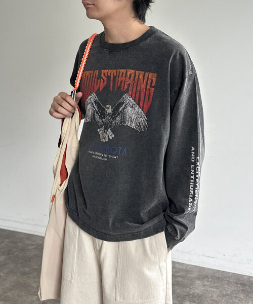 PERVERZE パーバーズ　ダメージ加工　ロンT 長袖 3色 ロング Tシャツ ダメージ加工 ロンT 長袖 オーバーサイズ (T