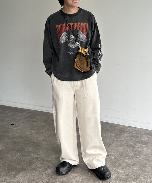 CPCM（シーピーシーエム）の「パウダー加工ビンテージライクロンT（Tシャツ/カットソー・レディース・ブラック/ブラック系その他3/ブラック系その他/ブラック系その他2/ブラック系その他4・MEDIUM/LARGE）」の7枚目の写真