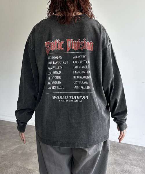 CPCM（シーピーシーエム）の「パウダー加工ビンテージライクロンT（Tシャツ/カットソー・レディース・ブラック/ブラック系その他3/ブラック系その他/ブラック系その他2/ブラック系その他4・MEDIUM/LARGE）」の14枚目の写真