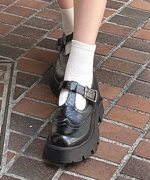 F i.n.t(フィント)の「Tストラップシューズ/fint フィント(その他シューズ・レディース・ワインレッド/ブラック/ブラウン・S/M/L)」の5枚目の写真