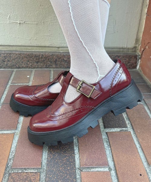 F i.n.t(フィント)の「Tストラップシューズ/fint フィント(その他シューズ・レディース・ワインレッド/ブラック/ブラウン・S/M/L)」の7枚目の写真