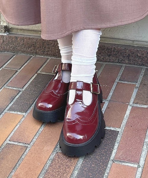 F i.n.t(フィント)の「Tストラップシューズ/fint フィント(その他シューズ・レディース・ワインレッド/ブラック/ブラウン・S/M/L)」の20枚目の写真