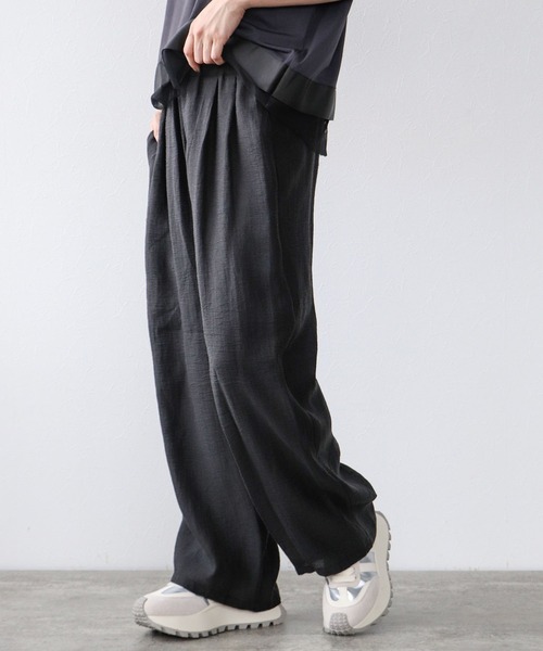 Cepica(セピカ)の「エアリードロストパンツ(その他パンツ・レディース・ブラック/ベージュ/ストライプ・FREE)」の1枚目の写真